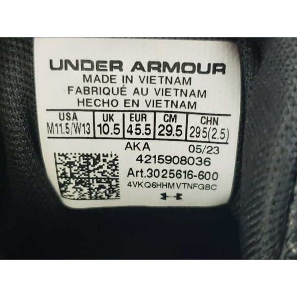 Under Armour UA Lockdown 6 Basketball Sneakers Red Black Men's Shoes 11.5 NWOB - Picture 2 of 9